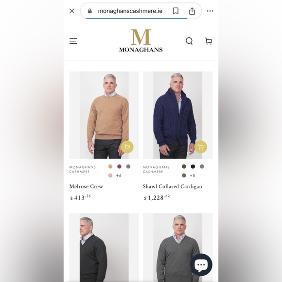 Monaghans 100% Pure Cashmere Made In Scotland Preppy Sz Large? - Picture 9 of 9